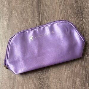 ❤️$5 Tatcha Purple Cosmetic Zippered Pouch
